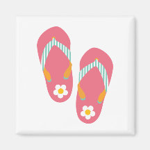 Hello Flip Flops Magnets