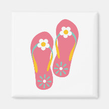 Hello Flip Flops Magnets