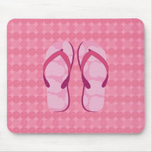Hello Flip Flops Mouse Pad