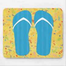 Hello Flip Flops Mouse Pads