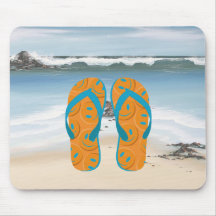 Hello Flip Flops Mousepad