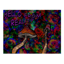 Hello from reality postcard