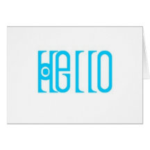 Hello Greeting Card