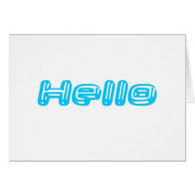 Hello Greeting Card