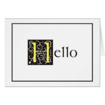 "Hello" Greeting Card - Blank Inside