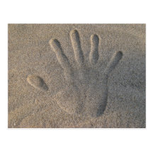 Hello in the Sand Postcard