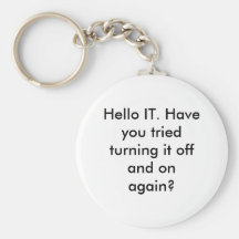 Hello IT Keychain
