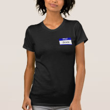 Hello My Name Is Jasmin (Blue) Tshirts