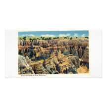 Hell's Half Acre on Sheep Mountain, Badlands Custom Photo Card