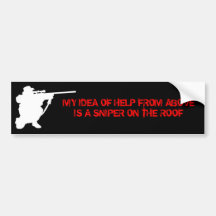 Help From Above Bumper Stickers