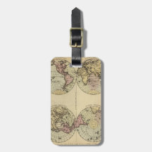 Hemispheres. Luggage Tags