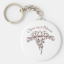 Henna Lotus 'Open Up & Bloom' Keychain