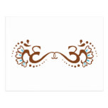 Henna Om Double Postcards