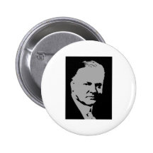 Herbert Hoover silhouette Pin