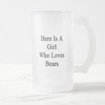 Here Is A Girl Who Loves Bears Mug