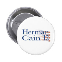 Herman Cain 2012 Pinback Buttons