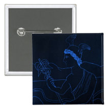 Hermes - The Messenger God Button