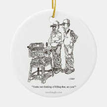 Hernia Cartoon Ornament (round, oval, square)