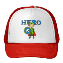 Hero Boy with Shield Trucker Hats