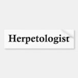 Herpetologist Bumper Sticker