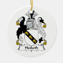 Hesketh Family Crest Christmas Ornaments