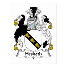 Hesketh Family Crest Postcard