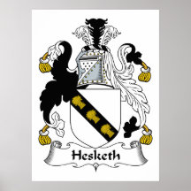 Hesketh Family Crest Poster