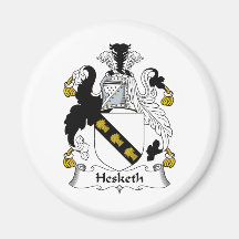 Hesketh Family Crest Refrigerator Magnets