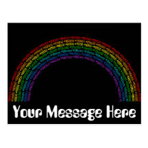 Hexadecimal Rainbow Postcard