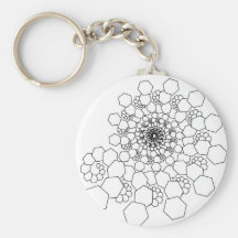 Hexagonal Key Chains