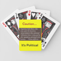 Hey have you Heard? It's Political Playing Cards