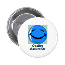 HF Quality Assurance Pinback Button