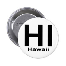 HI Hawaii plain black Pins
