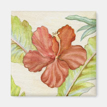 Hibiscus Flower Magnet