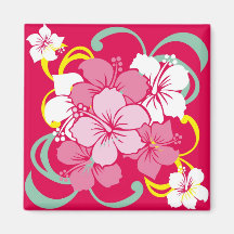 Hibiscus Fridge Magnet