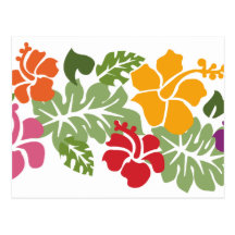 Hibiscus postcard