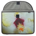 Hibiscus Yellow w Red centre Sleeves For MacBook Pro