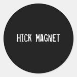 Hick Magnet Round Stickers