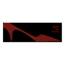 High Heels - Skinny Business Card Template