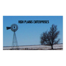 High Plains Windmill Business Card