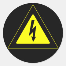 High Voltage Warning Sign Stickers