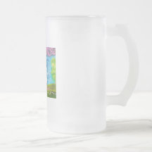 HIGHLAND COW SHEEP FOLK PAINTING COFFEE MUG