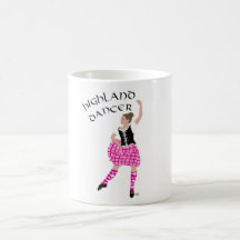 Highland Dancer Pink Mugs