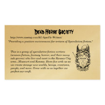 highres_6541463, Dead Horse Society, http://www... Business Cards