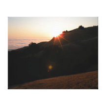 Highway 1 Sunset Stretched Canvas Print