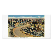 Highway through Badlands Photo Card Template