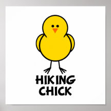 Hiking Chick Posters