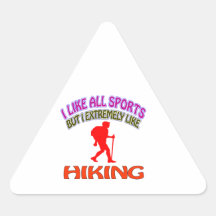 Hiking designs triangle stickers