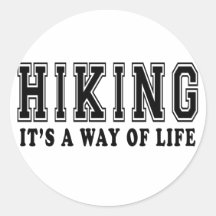 Hiking It's way of life Stickers