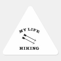 Hiking My Life Triangle Sticker